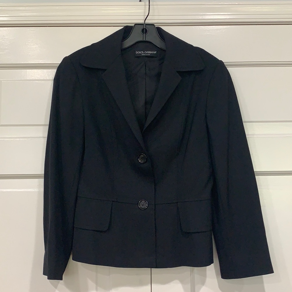 Dolce & Gabbana Black Suit Jacket 42
